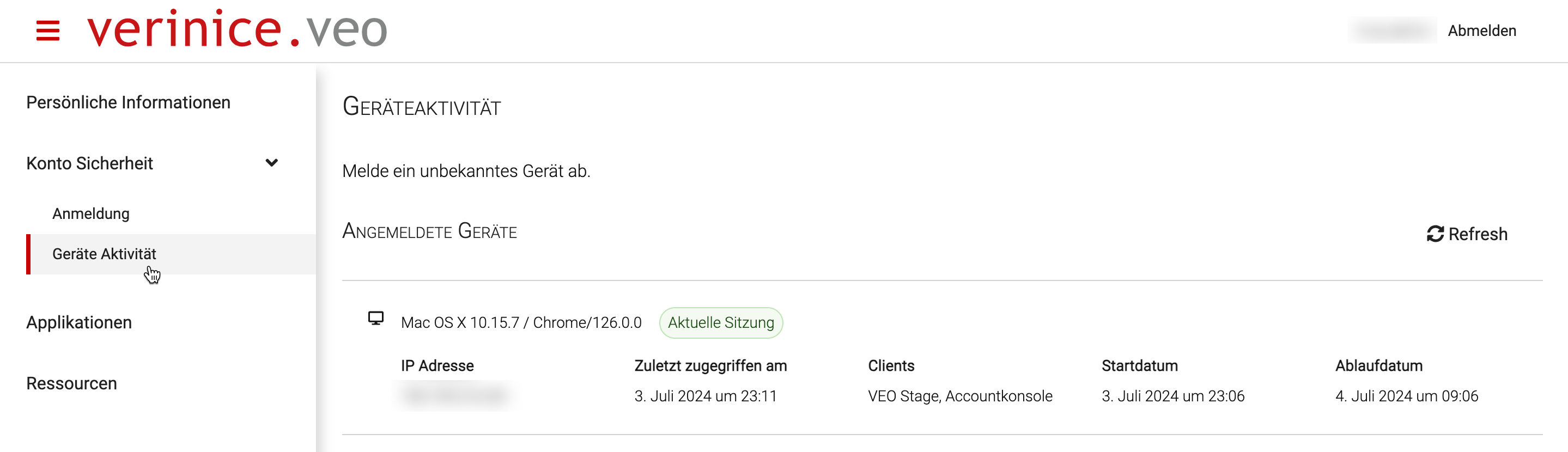 Benutzerkonto bearbeiten